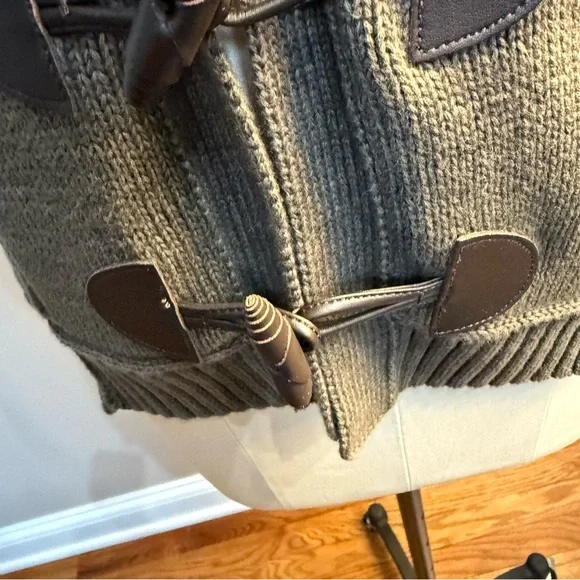 Ralph Lauren Gray/Green Toggle Cardigan, XS - Picture 4 of 16
